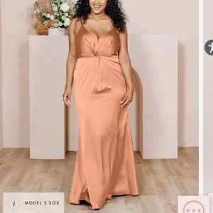 Revelry Giada Satin Dress